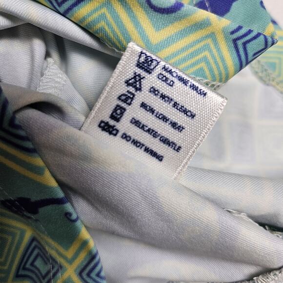 Ava Lynn Resort Dress Nautical Seahorse Colorful Peru Sundress Shift Womens M - Picture 13 of 15